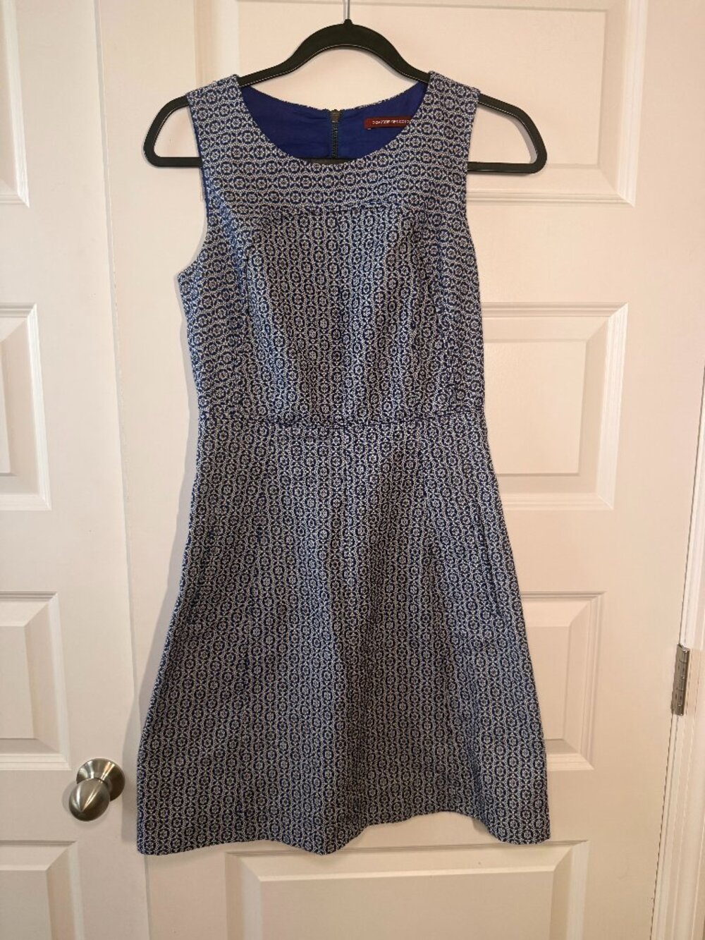 Comptoir des Cotonniers Geometric Print A-Line Dress | Size 36 small
